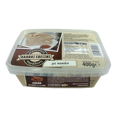 Wholesale Edessis Halva With Cocoa Pre-Pack 400 Gram- Bulk