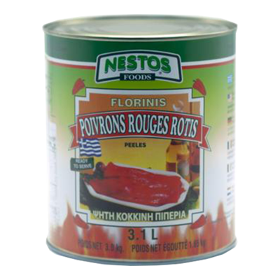 Wholesale Nestos Peppers Red Roasted 3 Kg- Bulk