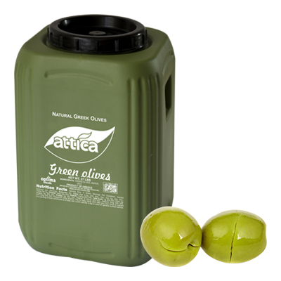 Wholesale Agrinio Olives Green Cracked Colossal 12 Kg- Bulk