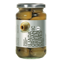 Wholesale Iliada Olives Green Pitted Organic (Jar) 370 G- Bulk