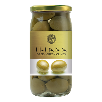 Wholesale Iliada Olives Green (Jar) 370 Grams- Bulk