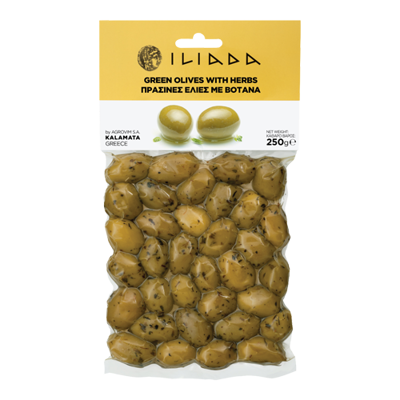 Wholesale Iliada Olives Mix W/Herbs Vac 250 G- Bulk