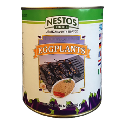 Wholesale Nestos Eggplants Roasted Peeled Smashed 3 Kg- Bulk