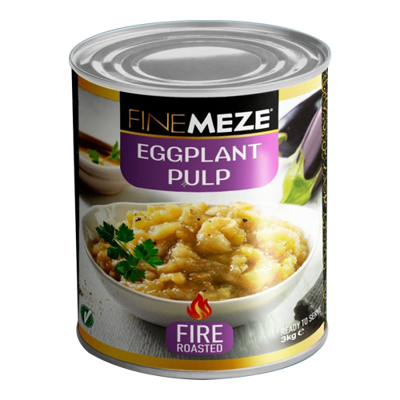 Finemeze Eggplant Pulp Fire Roasted 3 Kg