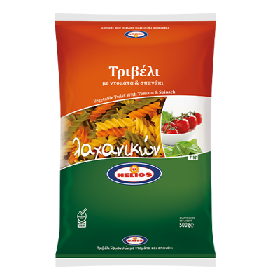 Wholesale Helios Pasta Twist Tricolore 500 Gram- Bulk