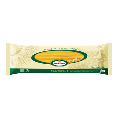 Wholesale Helios Pasta Spaghetti #6 Organic 500 Gram- Bulk