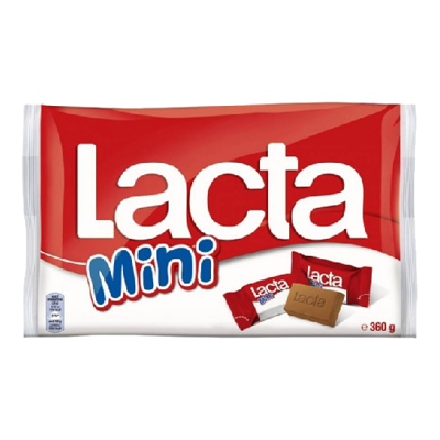 Wholesale Lacta Chocolate Plain Mini 360 Gram- Bulk