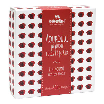 Wholesale Loukoumiland Loukoumi With Rose Flavor 400 Gram- Bulk