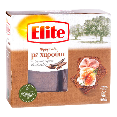 Wholesale Elite Toast Wheat Carob W/Evoo 250 Gram- Bulk