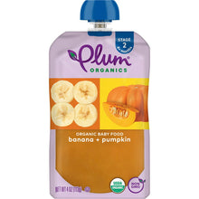 Wholesale Plum Organics Baby Food Banana & Pumpkin 4.0oz- Bulk