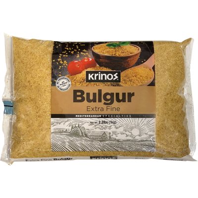 Krinos Extra Fine Bulgur (#0) 2.2Lb (1Kg) Bag