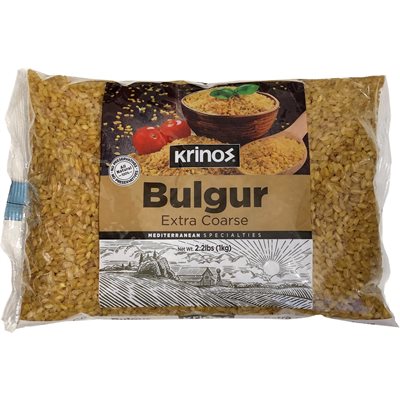 Krinos Extra Coarse Bulgur (#4) 2.2Lb (1Kg) Bag