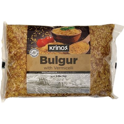 Krinos Bulgur With Vermicelli 2.2Lb (1Kg) Bag