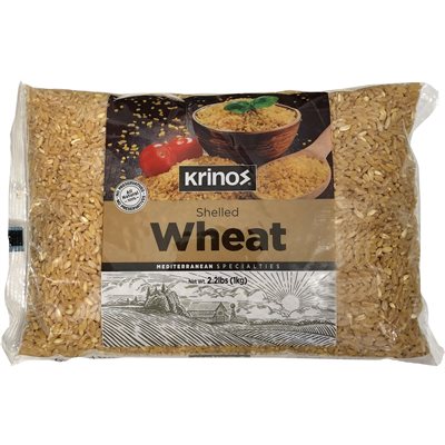 Krinos Shelled Wheat 2.2Lb (1Kg) Bag