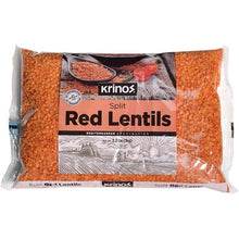Wholesale Krinos Split Red Lentils 2.2lb (1kg) bag- Bulk