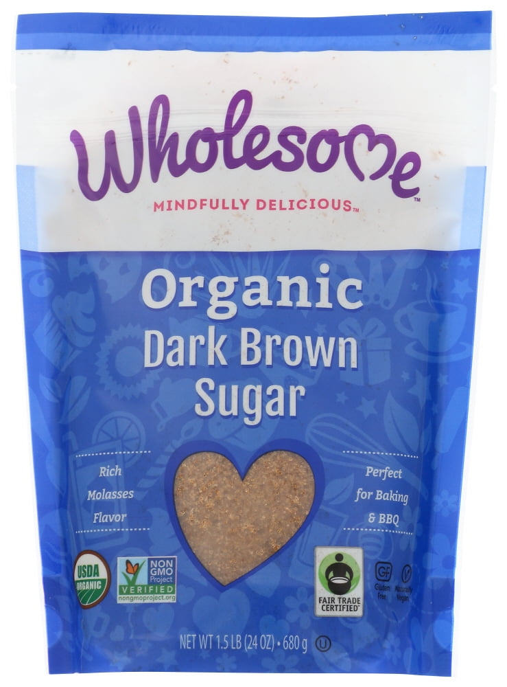 Wholesome Sweeteners Organic Dark Brown Sugar 24 Oz Pouch