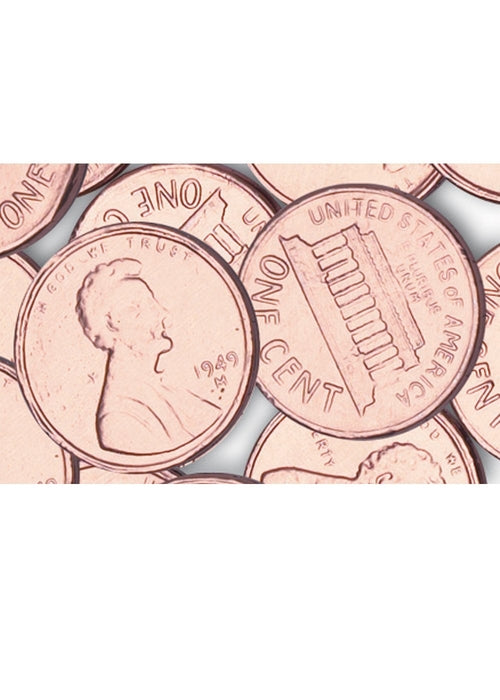 Wholesale Copper Penny Coins (1½")- Bulk