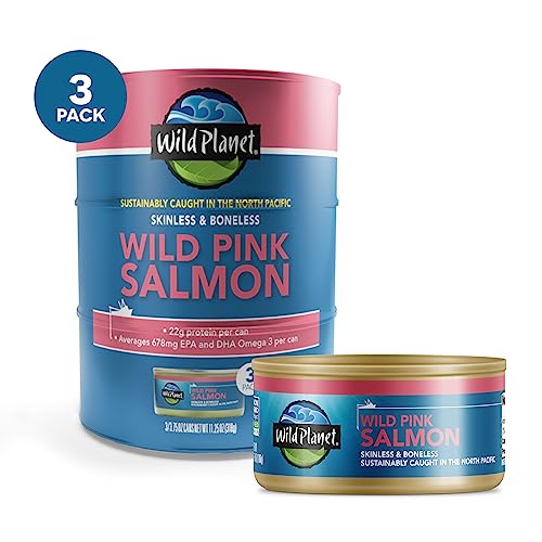 Wild Planet Wild Pink Salmon Boneless & Skinless 3.75 Oz