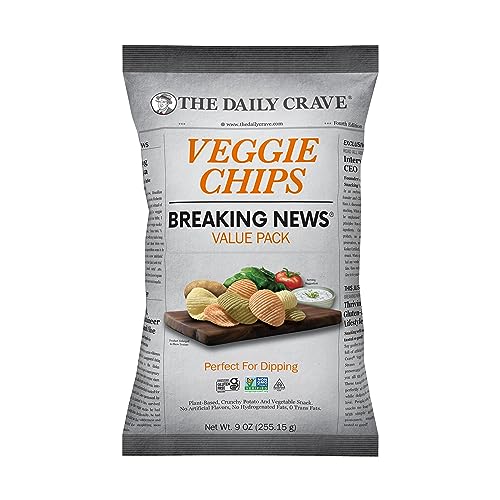 The Daily Crave Veggie Chips Value Pack 9 Oz