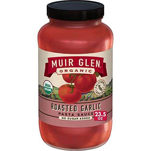 Muir Glen Organic Roasted Garlic Pasta Sauce No Sugar Added 23.5 oz.