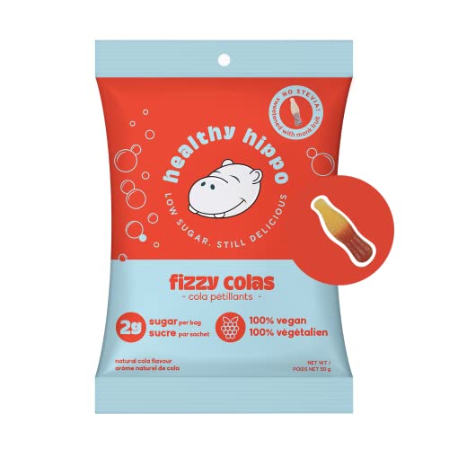Healthy Hippo Fizzy Colas Gummy Candy 1.8 Oz