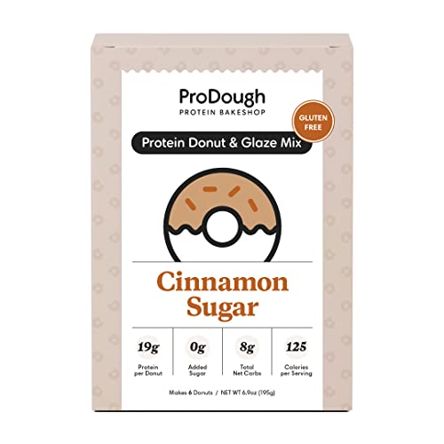 ProDough Protein Donut and Glaze Mix Cinnamon Sugar 7.76 Oz