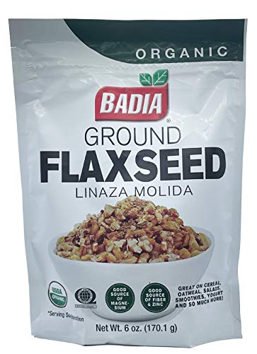 Badia Organic Ground Flax Seed Kosher 6 oz Bag