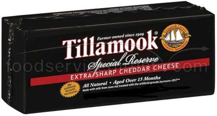 Wholesale Tillamook Special Reserve Extra Sharp Cheddar Cheese Loaf, 10 Pound- Bulk