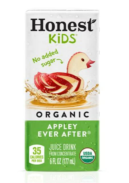 Honest Kids Apple Juice 6 Fl Oz Paper Box