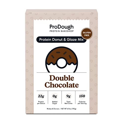 ProDough Protein Donut and Glaze Mix Double Chocolate 7.76 Oz