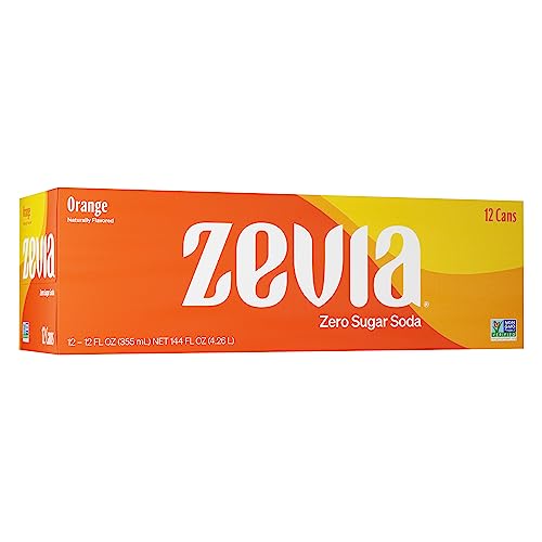 Zevia Zero Calorie Soda, Orange, 12 Oz