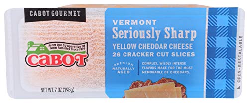 Cabot Seriously Sharp Yellow Cheddar Cheese Cracker Cuts 7 oz