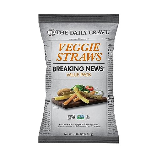 The Daily Crave Veggie Straws Value Pack Chips 9 Oz