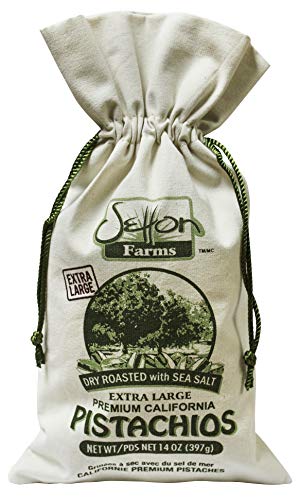Setton Farms Gift Burlap Bag With Extra Large Premium Pistachios 14 Oz Bag