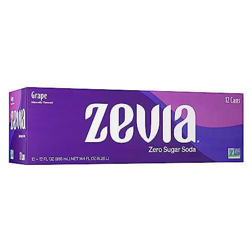 Zevia Zero Calorie Soda Grape 12 Oz