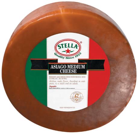 Wholesale Stella Aged Asiago Cheese LV 22 lb- Bulk