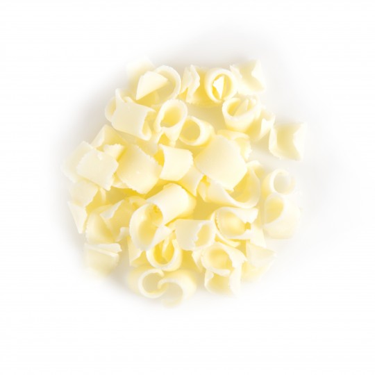 Wholesale Dobla White Chocolate Curls 8.8 LB-1 Ct Case Bulk