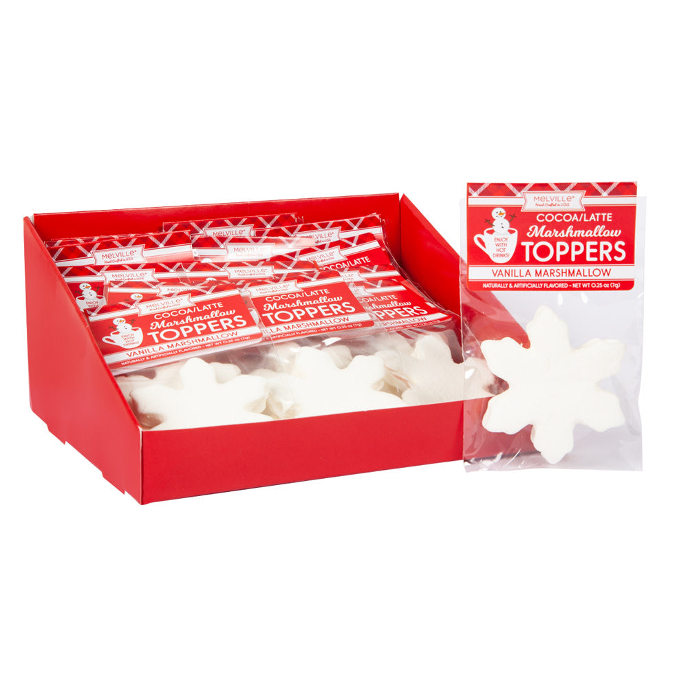 Wholesale Marshmallow Topper Snowflake 0.25 Oz-18ct Case Bulk