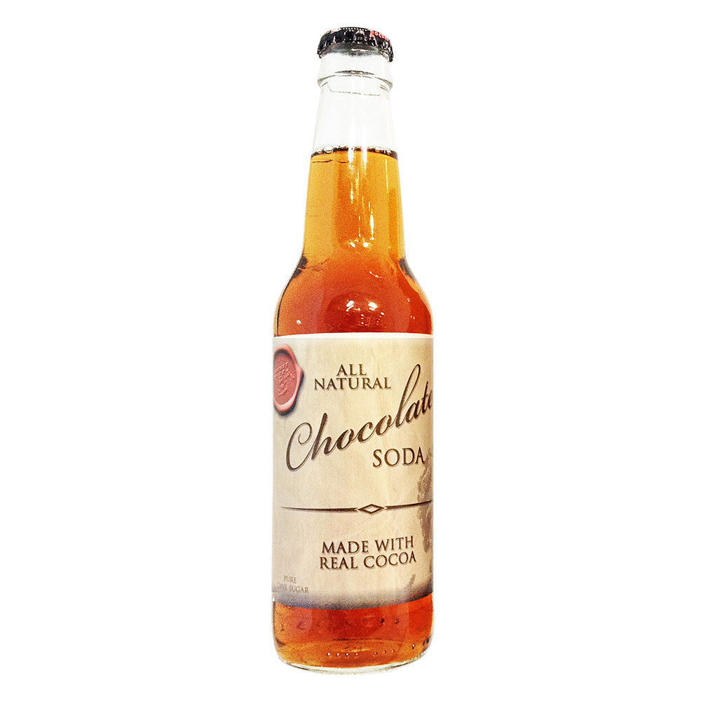 Wholesale Gourmet All Natural Chocolate Soda 12 Oz Bottle-24ct Case Bulk