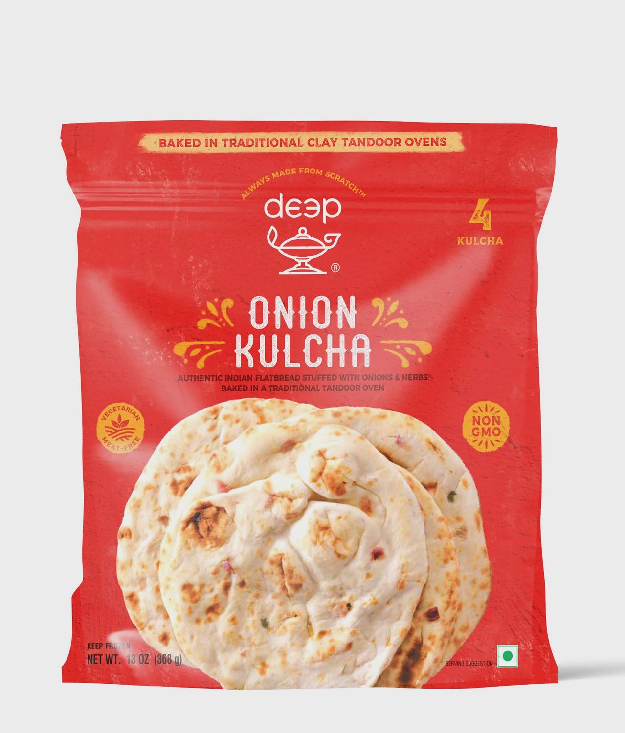 Deep Onion Kulcha 4pc 13 oz