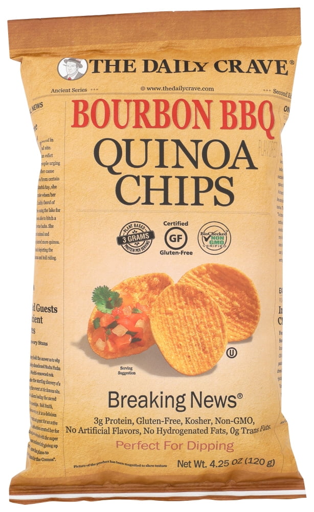 The Daily Crave Quinoa Chips Bourbon BBQ 4.25 oz