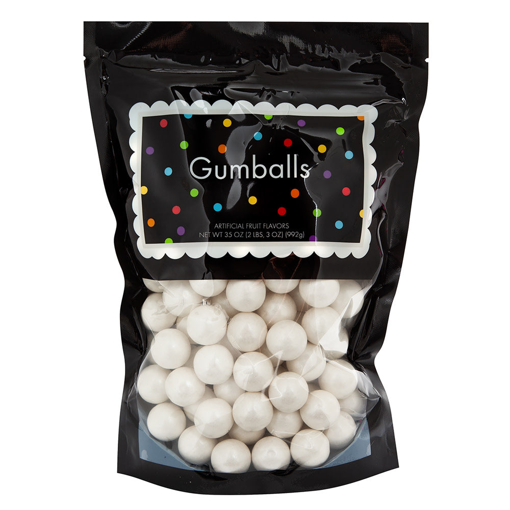 Wholesale Shimmer White Fruit 850 Count Gumballs 35 Oz Pouch- Bulk