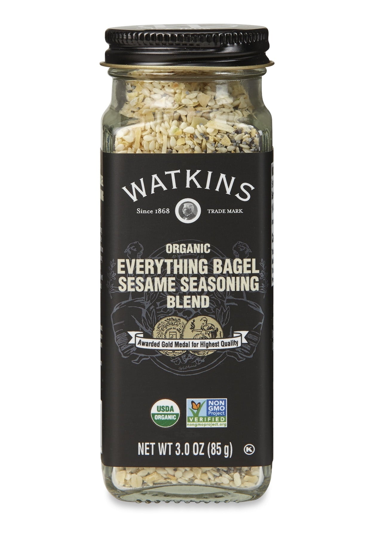 Watkins Gourmet Organic Spice Everything Bagel Sesame Seasoning Blend 3 oz