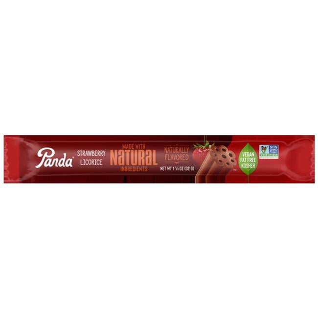 Panda Natural Strawberry Licorice Candy 1.1 Oz Stick