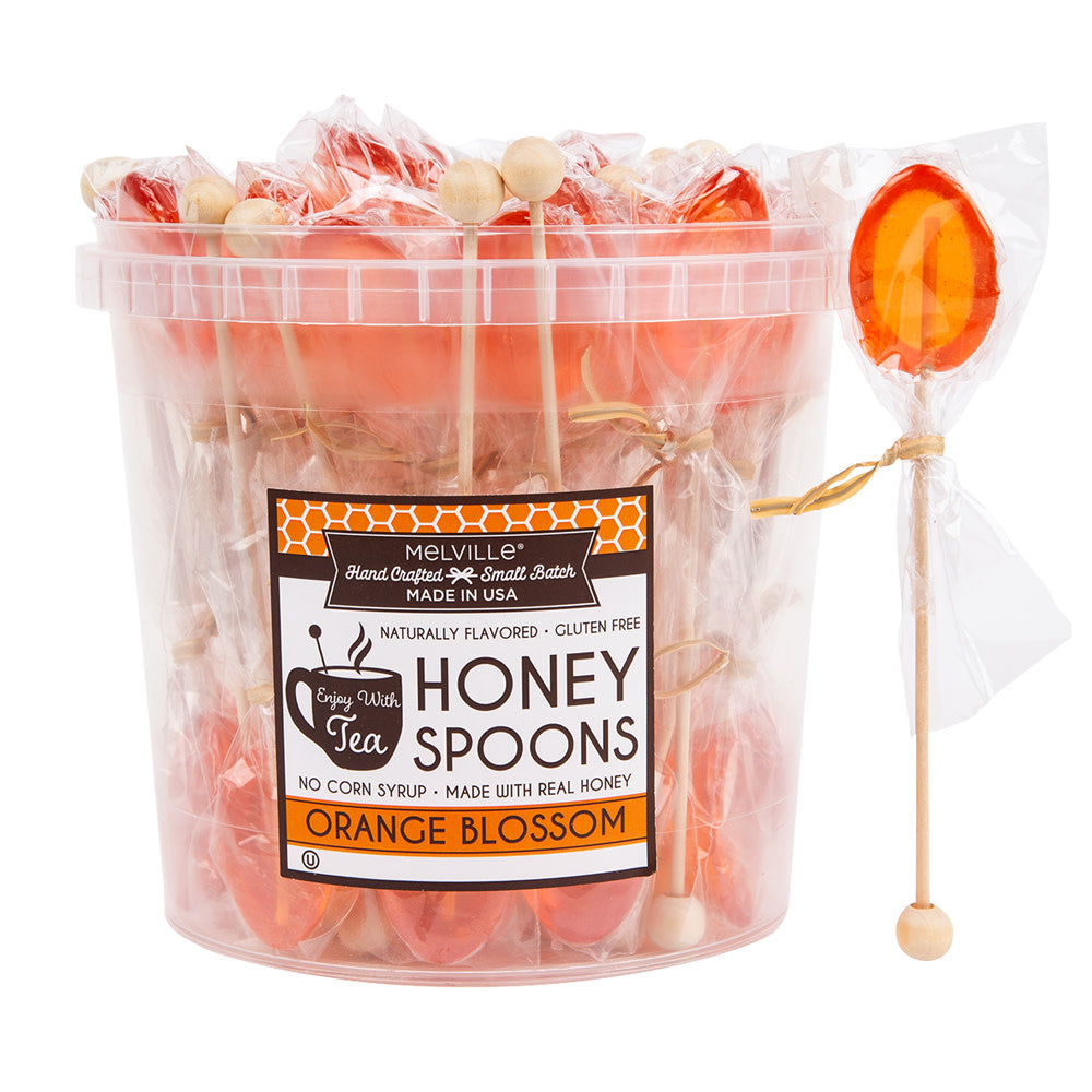 Wholesale Honey Spoons Orange Blossom 0.4 Oz-50ct Case Bulk