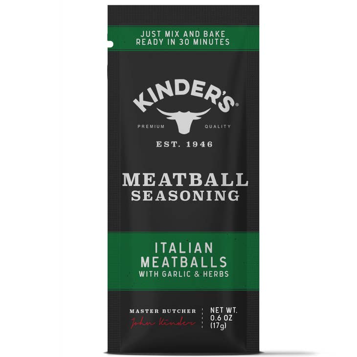 Kinders Italian Meatballs Seasoning Mix 0.6 oz Bag