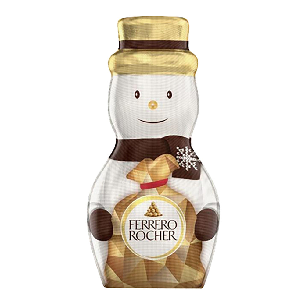 Wholesale Ferrero Rocher Hollow Foil Snowman 3.1 Oz-18ct Case Bulk