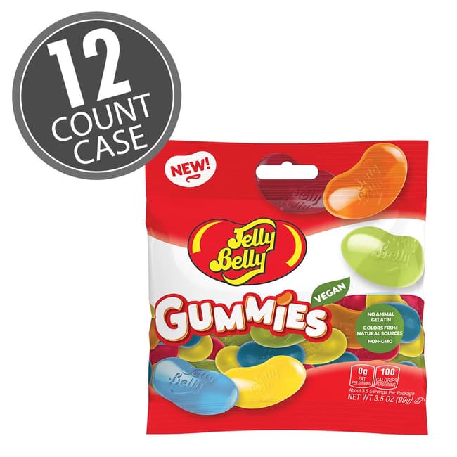 Wholesale Jelly Belly Assorted Gummies 3.5 oz Bag-12 Ct Case Bulk