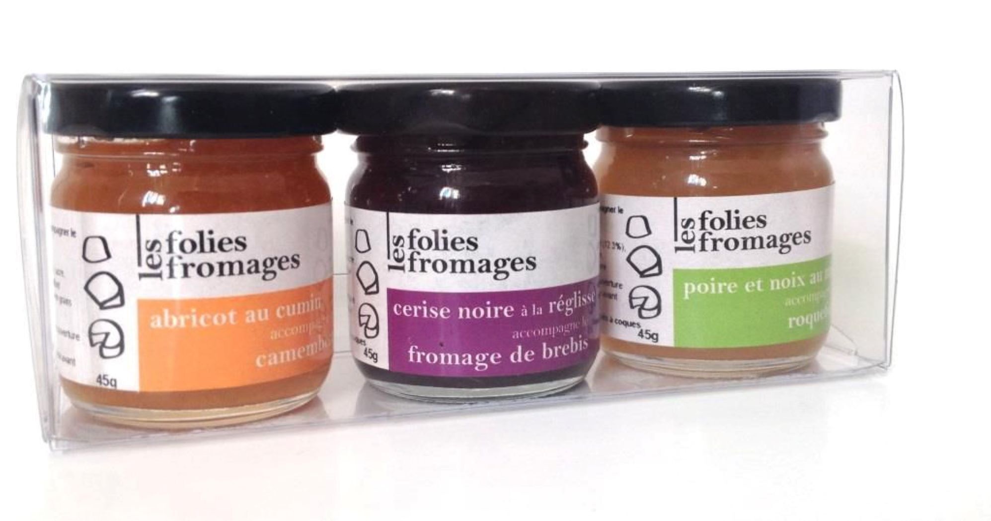 Folies Fromages Assorted Jams 4.23oz 36ct