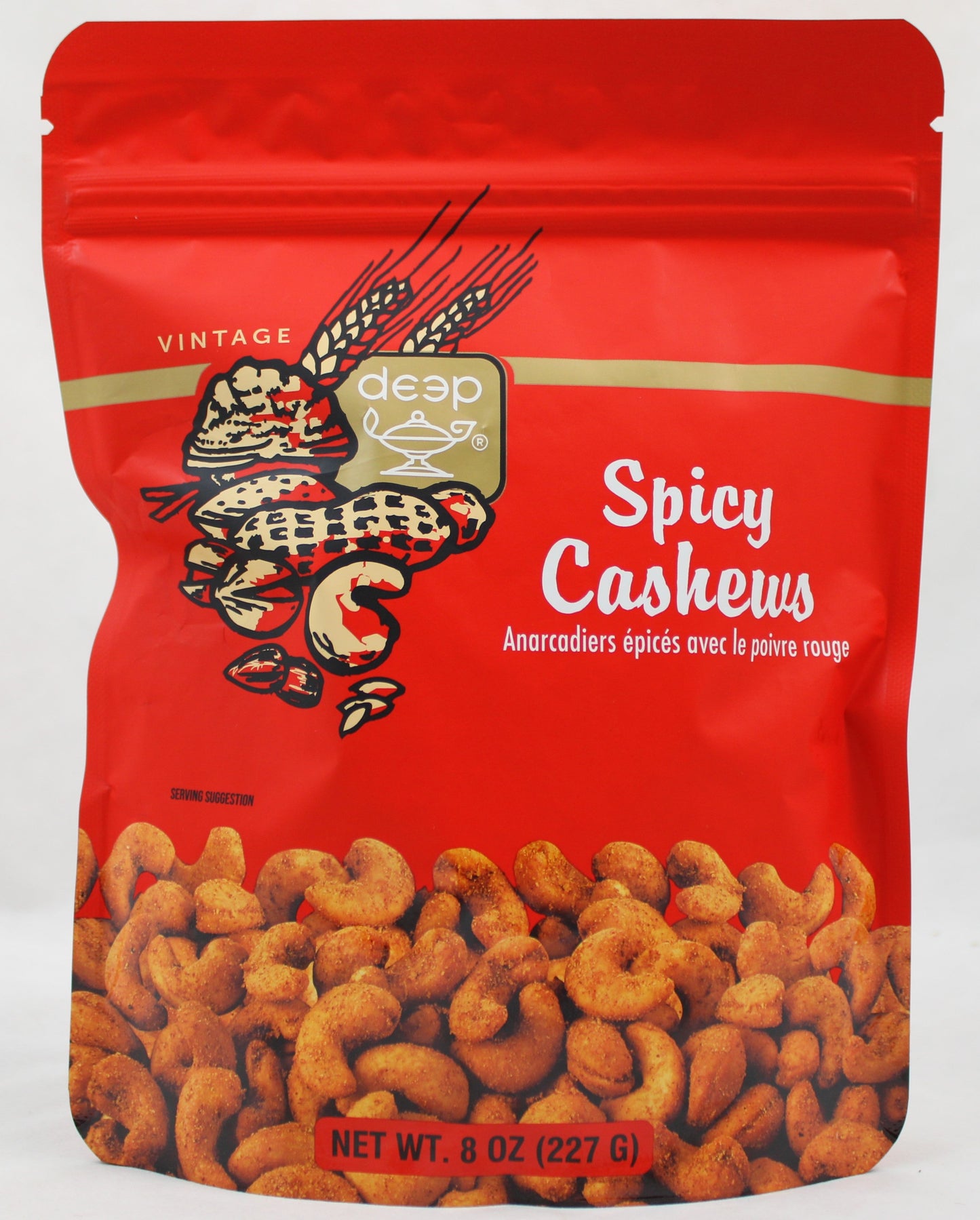 Deep Spicy Cashews Red Pepper 8 OZ